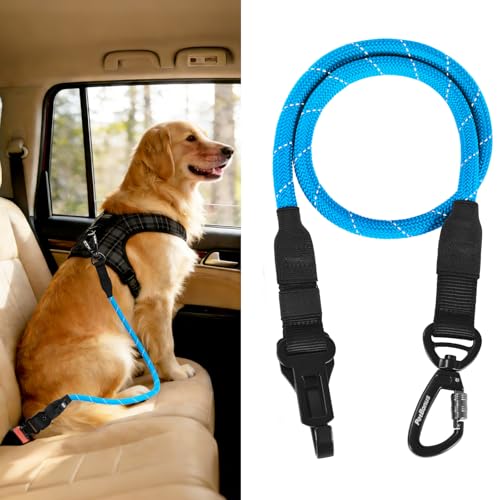 Dog Seat Belt for Car (Light Blue / 1 Pack)