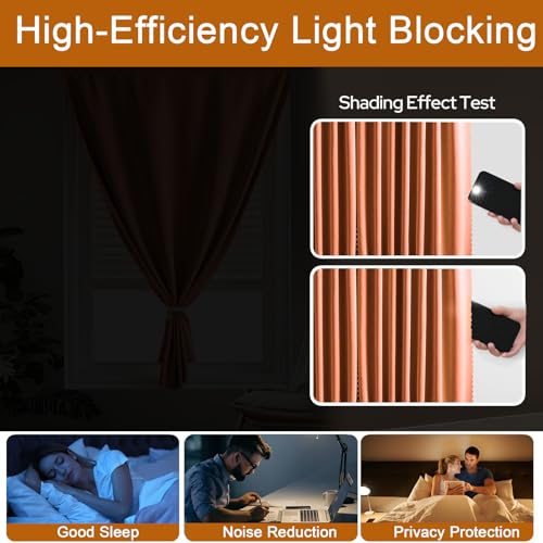 Self Sdhesive Curtains for Windows (59"W x 59"L (Pack of 1) / Orange)