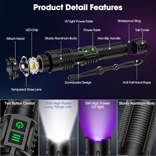 UV Flashlight (Black)
