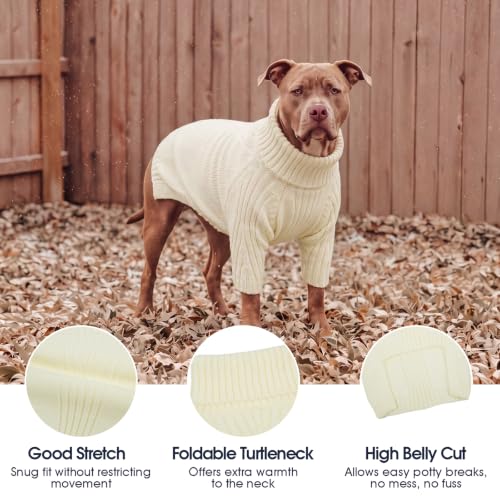 XL Dog Sweater (White / X-Large)