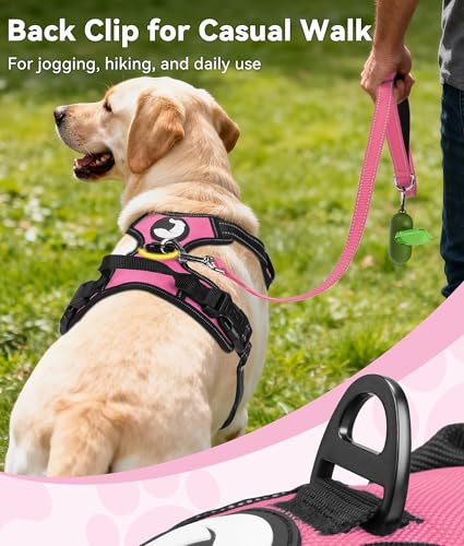 No Pull Dog Harness Medium Sized Dog (Medium / Pink)