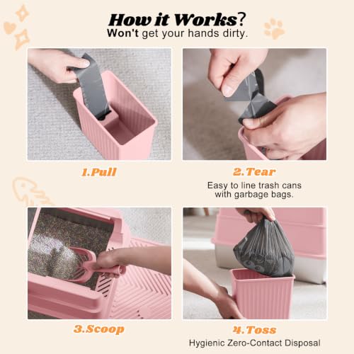 Stainless Steel Litter Box (Blush Pink / X-Large)