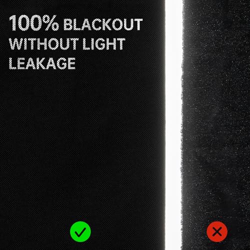 Portable 100% Blackout Blind (Black / 57"W x 137"H)