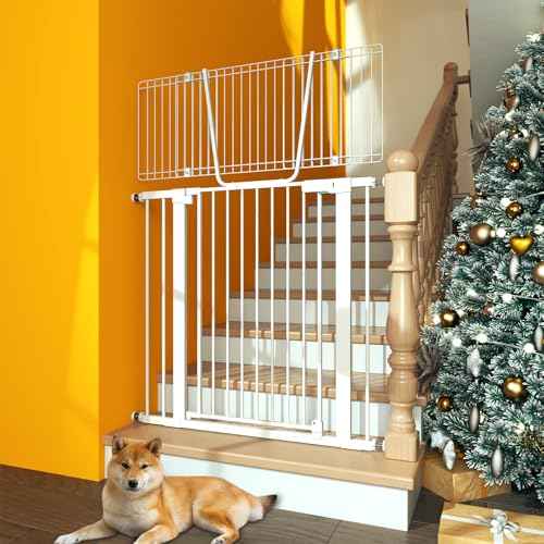 54" Extra Tall Cat Gate (White / M30-7+14)