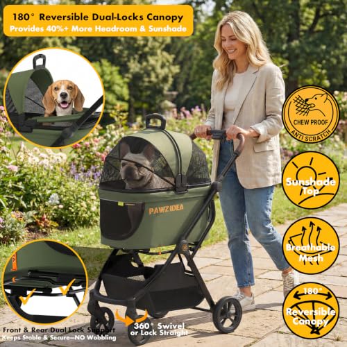 Pet Stroller 4 (Forest Green)