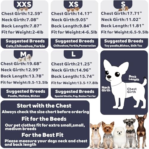 Fleece Dog Pajamas Winter Warm Dog Sweater for Small Dogs Thermal Soft Puppy Pjs Coat Stretchy Jumpsuit Doggie Pet Clothes Outfits Cat Apparel (Navy Blue / Small)