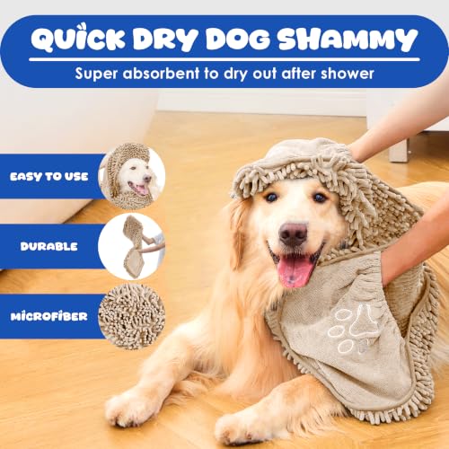 Dog Towel for Drying Dogs (Beige)