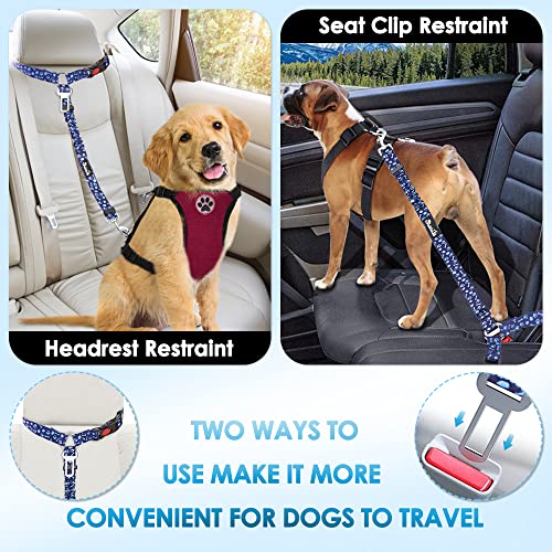 Dog Seat Belt for Car (B.Blue Paw)