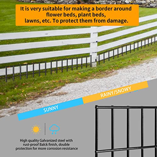 Animal Barrier Fence (24in(L)X15in(H)-5 Pack Black / Black)