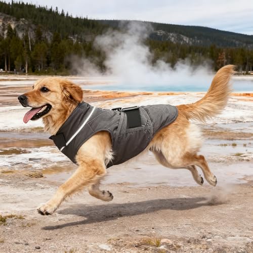 Weighted Dog Vest (Grey / Medium)