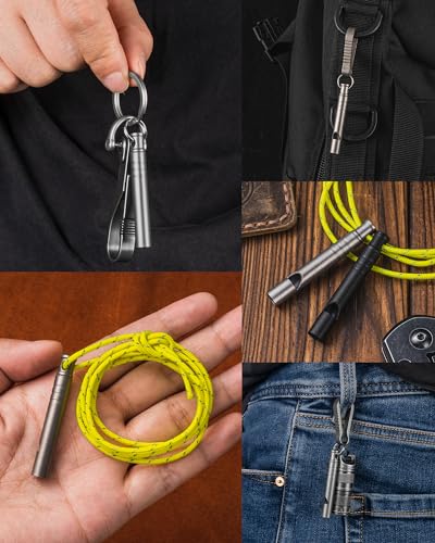 Titanium Emergency Whistle (Gray-4PCS)