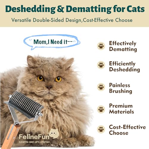 Cat Brush for Dematting & Deshedding