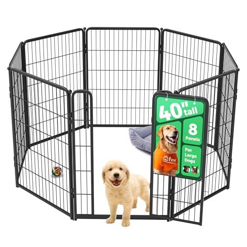 Homeplus Indoor Dog Playpen (Black / 40"H)