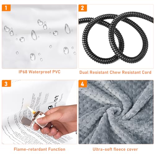 Pet Heating Pad (L: 35" x 24" / Grey)