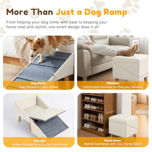 Dog Ramp for Couch (White)