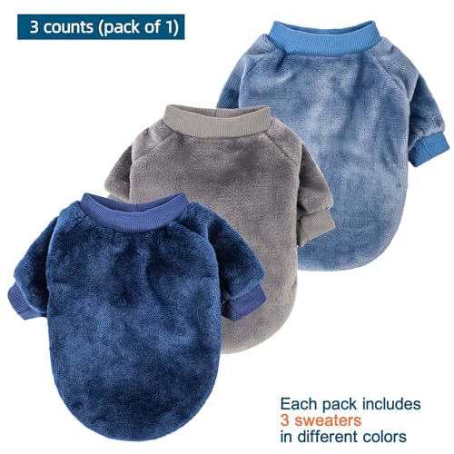 Dog Sweater 3 (Grey,Blue,Navy / Large)