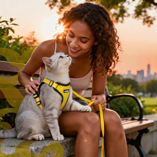 Cat Harness and Leash Set (Xxs / Yellow)