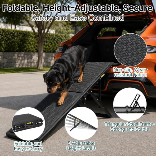 Dog Ramp for Car (Large-49.4"L x 16.1"W)