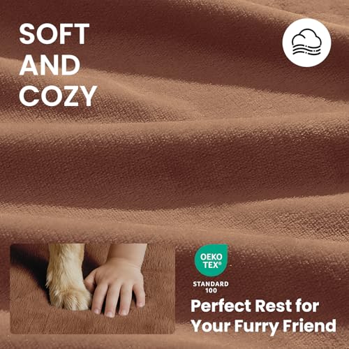 Orthopedic Waterproof Large Dog Bed (41" x 28" x 4" (For Crate) / 04-Brown)