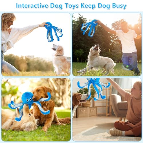 Dog Toys with Crinkle Paper (Blue)
