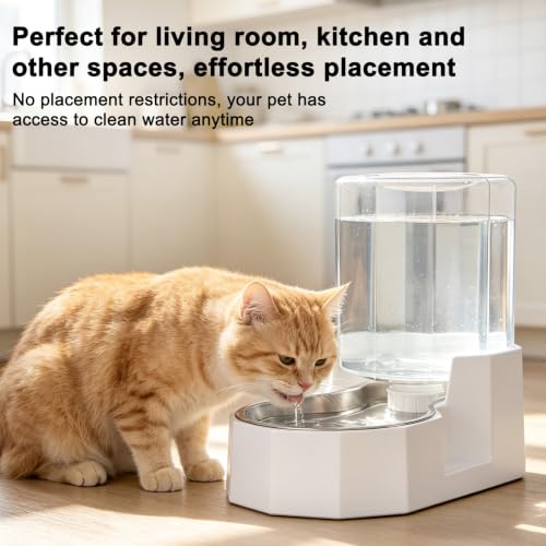 4L Stainless Steel Gravity Water Dispenser (White / 4L Without Filter)
