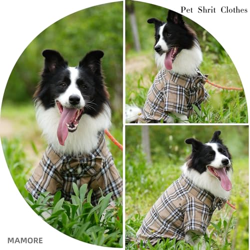 Pet Shirt Clothes for Dogs and Cats (Khaki / Large)