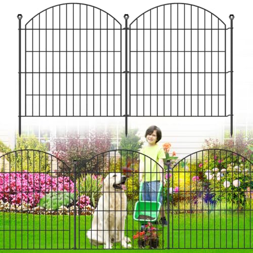 Decorative Garden Fence (Black / 32 in(H))
