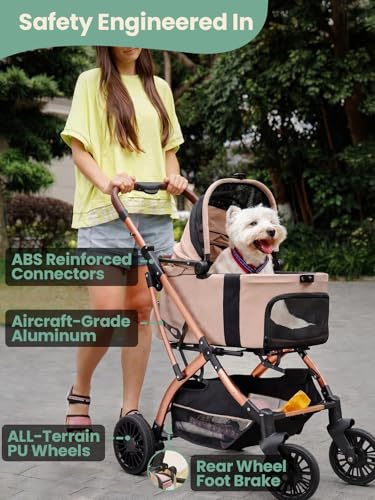 Small Dog Stroller (KHAKI)
