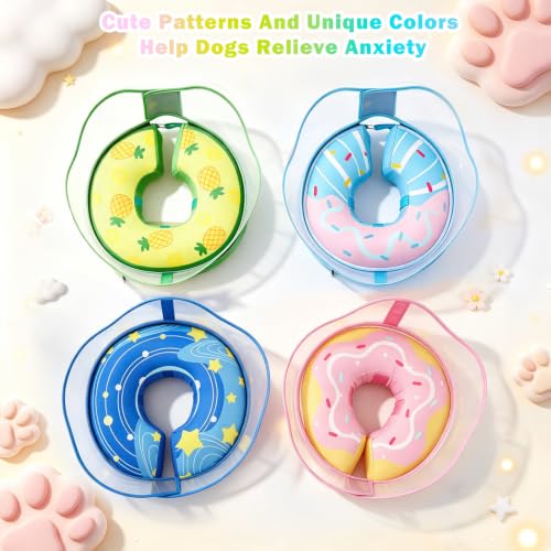 Inflatable Dog Donut Collar (Blue / S (Neck 7"-9.5"))