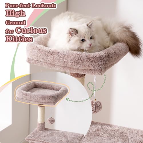 Cat Tree with Toy (49.2 inch / Muchroom)