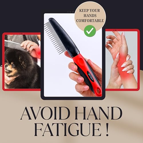 Poodle Comb with Rotating Teeth (Rotating Comb)