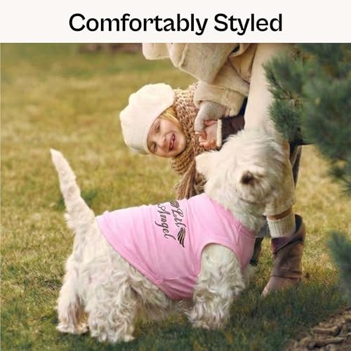Dog Shirt 100% Cotton Lil Angel Shirts for Large Dogs (XL)