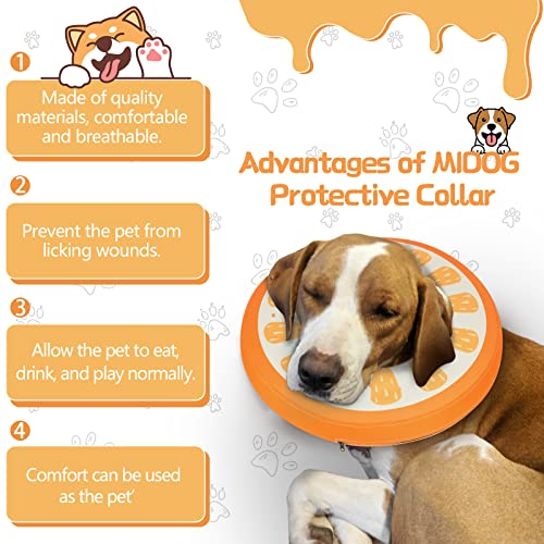 Inflatable Dog Cone (Orange / M+(14"-18"))