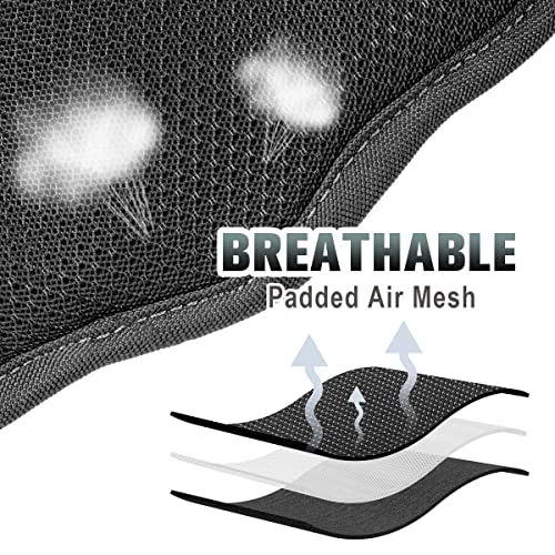 No Pull Dog Harness Large Reflective Dog Harness with Front Clip and Easy Control Handle for Walking Training Running with ID tag Pocket (Black / Large)