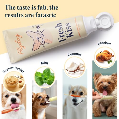 Fresh Kiss Dog Tooth Brushing Kit (Coconut Oil)