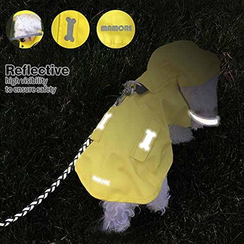Waterproof Dog Raincoat (Yellow / Medium)