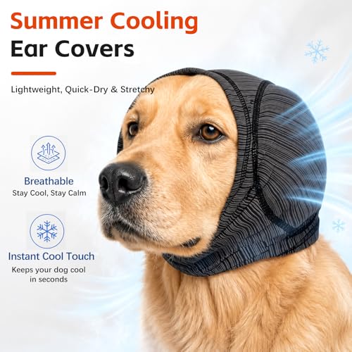 Dog Ear Muffs (Grey / X-Large(Head Circle:20"-24"))
