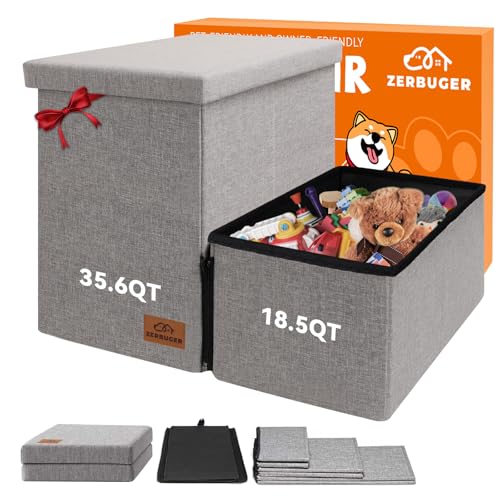 Dog Stairs with Storage (Grey No Condo / 2)