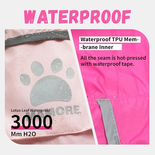 Reversible Dog Raincoat (Pink / Medium)