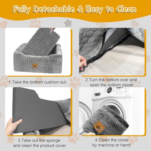 Dog Car Seat for Medium (Gray / Large)