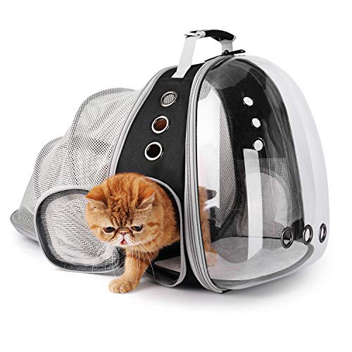 Cat Carrier Backpack (Back Expandable-Black)