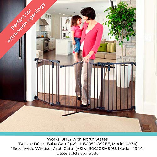 6 Bar Extension for Deluxe Décor Gate (Matte Bronze / 15" Wide)