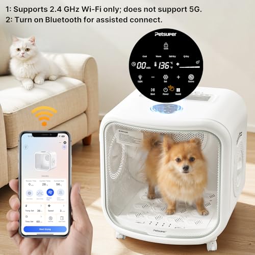 75L Large Automatic Pet Dryer Box for Cats & Small Dogs