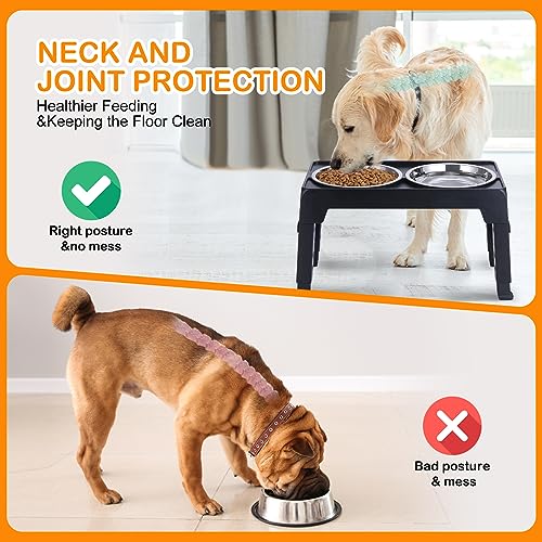 Elevated Dog Bowls (Black)