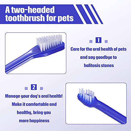 100 Pcs Dog Toothbrush Kit