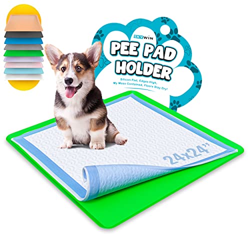 TidyFriend Travel Friendly Dog Pee Pad Holder Fits Up to 24” x 24” Wee Wee Pee Pads (Green / 1 Pack)