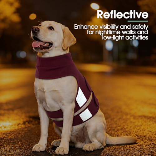 Dog Anxiety Vest for Dogs (Calm Burgundy / S (Chest 16.1-20"))