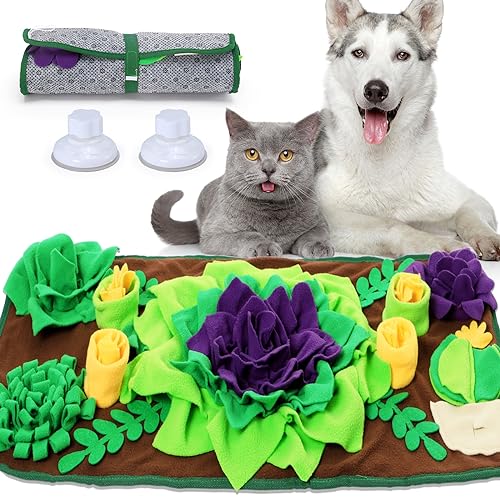 Snuffle Mat for Small & Medium Dogs and Cats (30.7"L x 15.7"W)