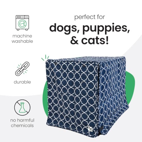 Blue Dog Crate Cover (Romeo & Juliet / 36.0"L x 24.0"W x 27.0"H)
