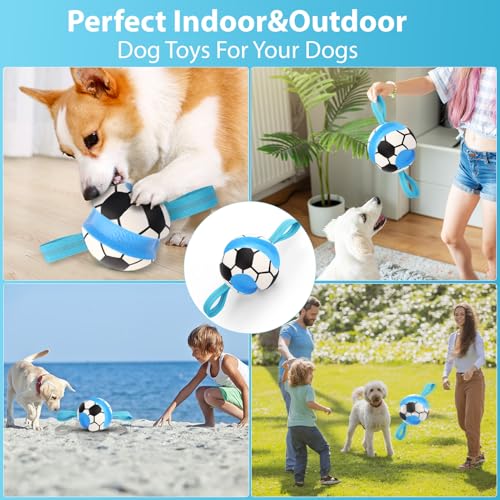 Dog Toys Balls (Blue White)